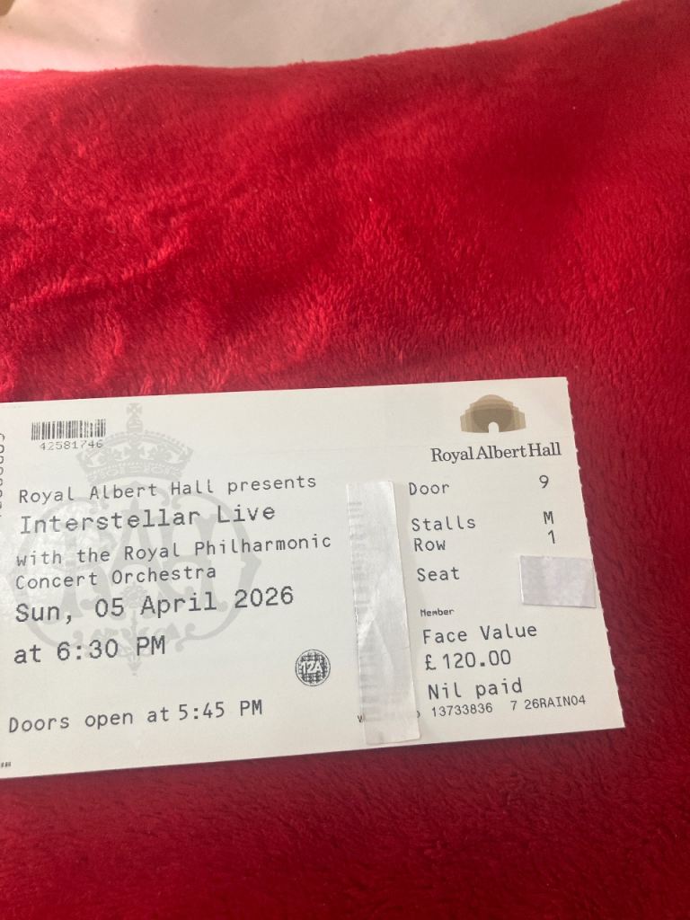 Interstellar Live. Royal Albert hall. 