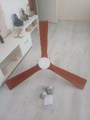 Ceiling Fan with Wooden Blades – Good Condition