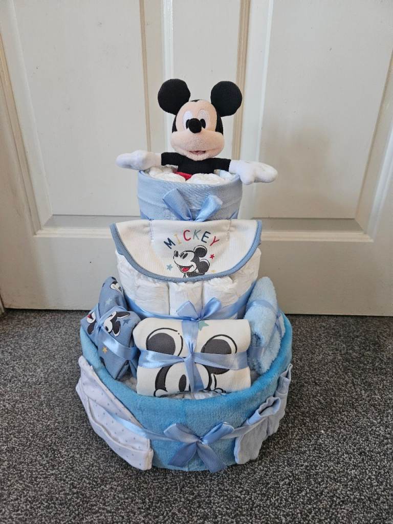 Mickey mouse 0-3 nappie cake 