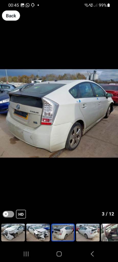 Toyota prius gen 3 breaking 