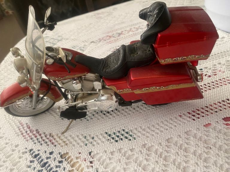 Red Harley Davidson Style Toy Motorbike Display Model