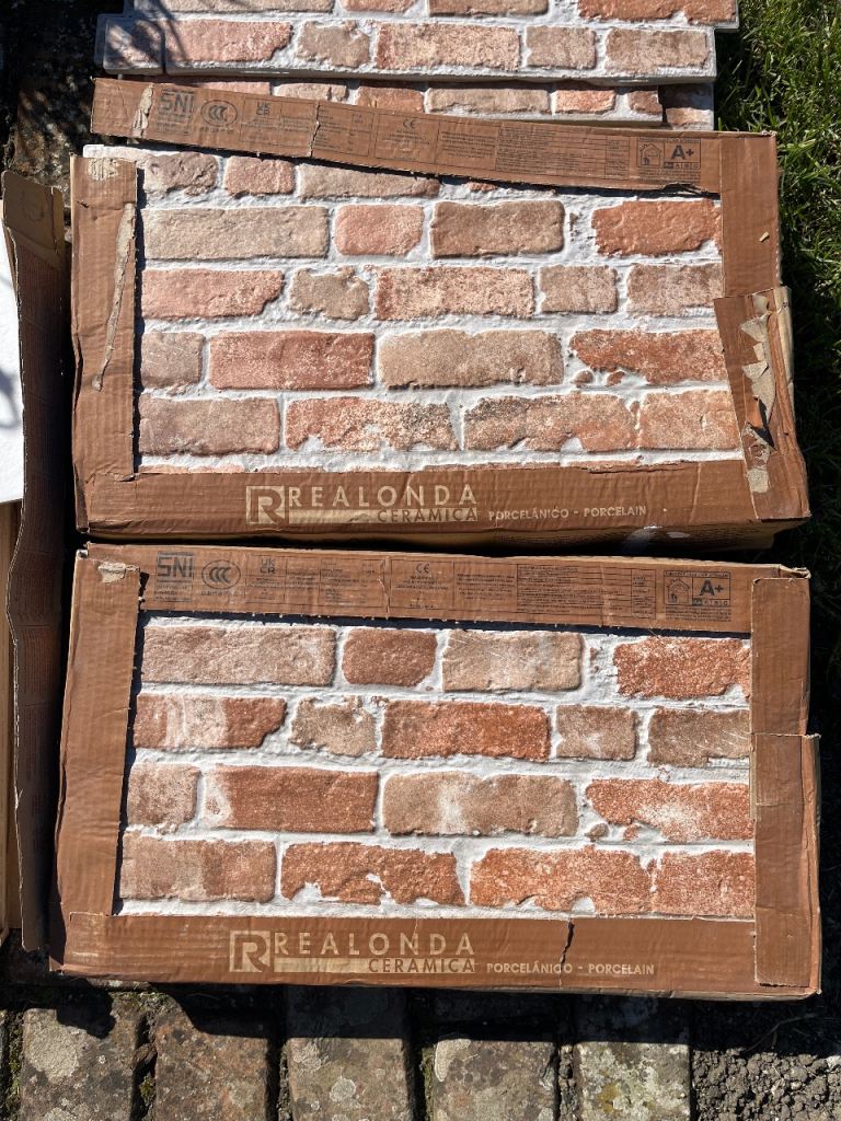 Ceramic brick effect tiles