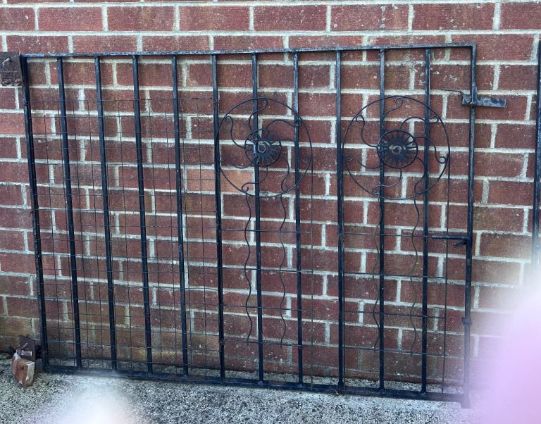 Pair of cast iron gates