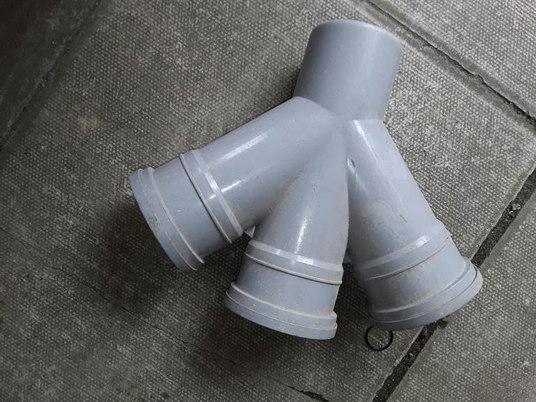 Brand new 4 inch plastic pipe conectors all angles. From  £5 . All plumbing fitments conectors £50