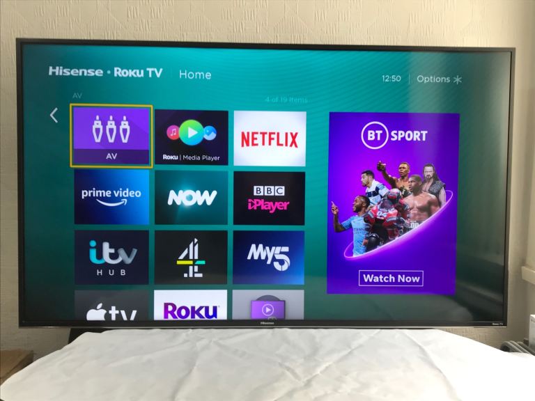HISENSE H43A6250UK -43 inch 4K UHD HDR Smart LED TV with built in freeview good  condition