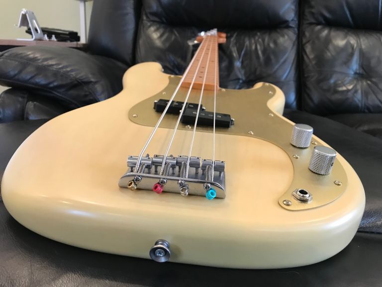 Squier 40th Anniversary Precision Bass guitar, incredible bass for the money, 2022