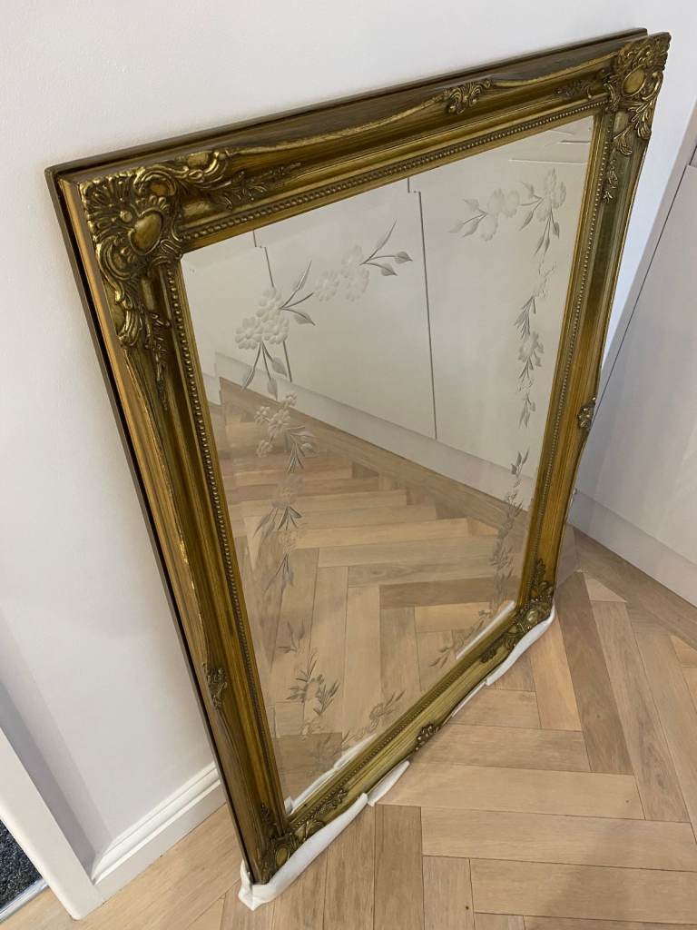 Antique Brass Wall Mirror