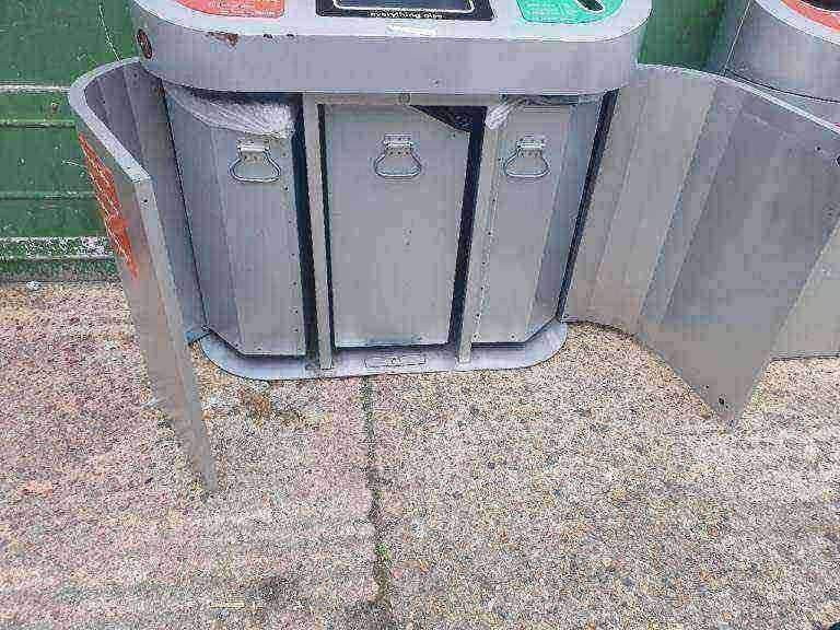 Used Wybone Torpedo Triple Internal Recycling Bin
