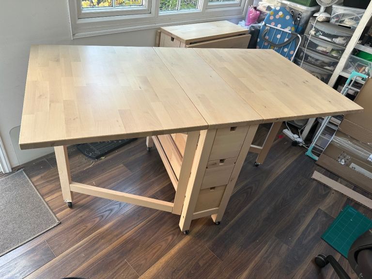 Ikea Norden Gateleg birch table