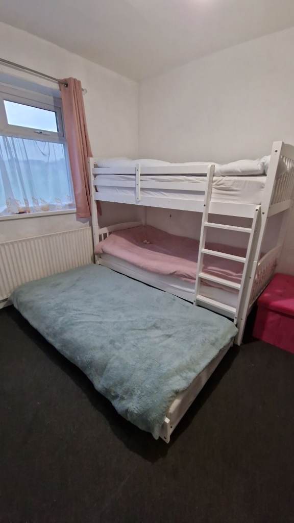 Bunk bed with pull out trudle