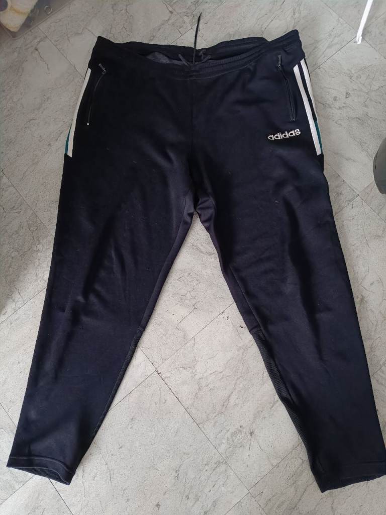 Adidas Black Tracksuit Bottoms – Good Condition, Size L