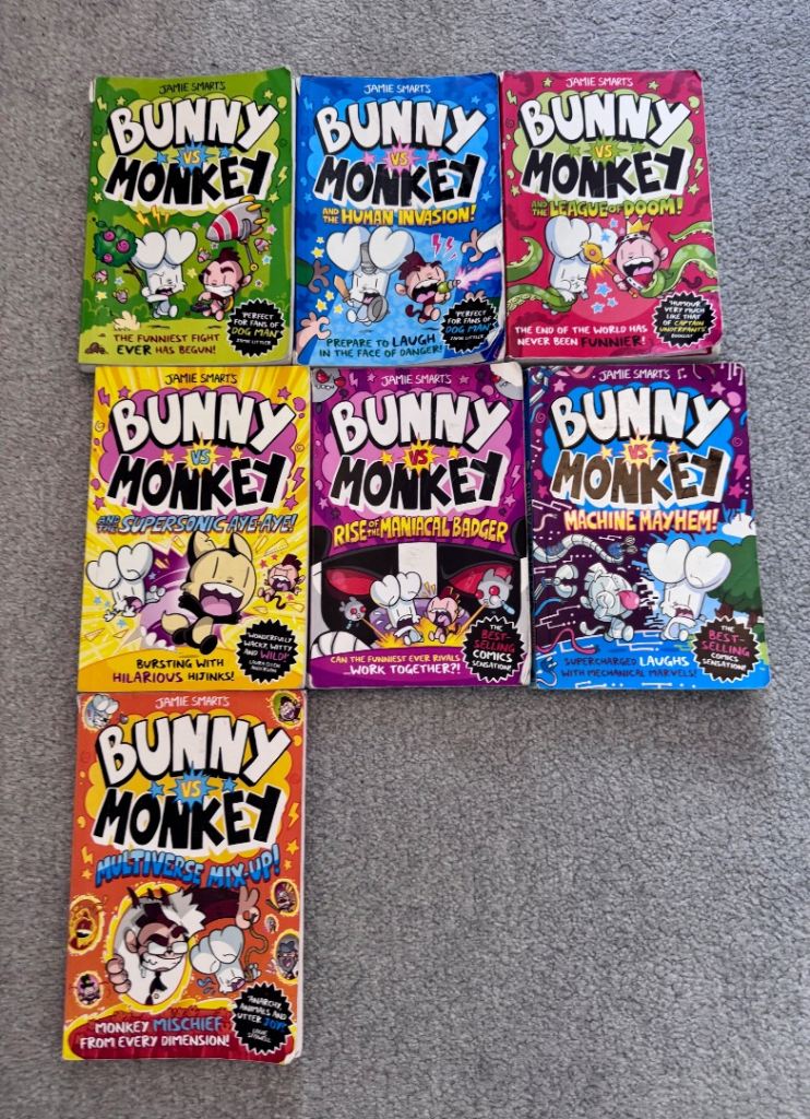 First 5 2nd-handed bunny vs monkey