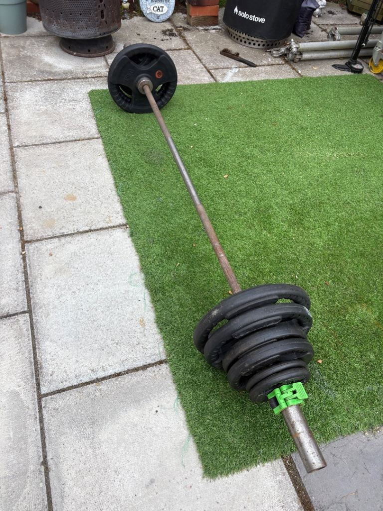 7ft bar 75 kg weights