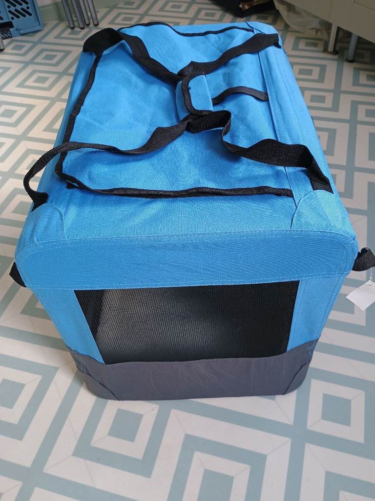 Medium Blue Fabric Pet Carrier/Crate/Travel/Transport Bag for Dogs  