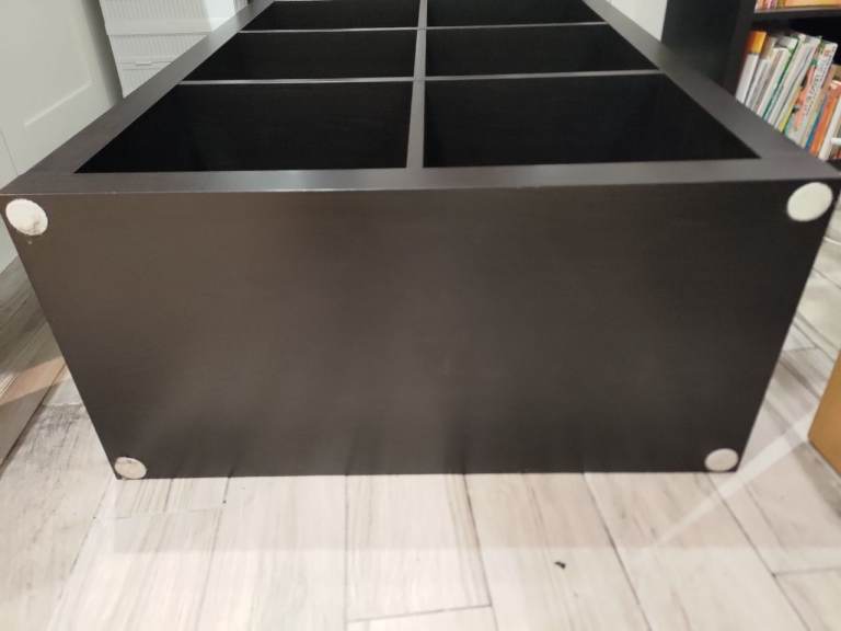 Ikea Kallax Expedit 4x2 (8 cubes) shelving unit (black brown)