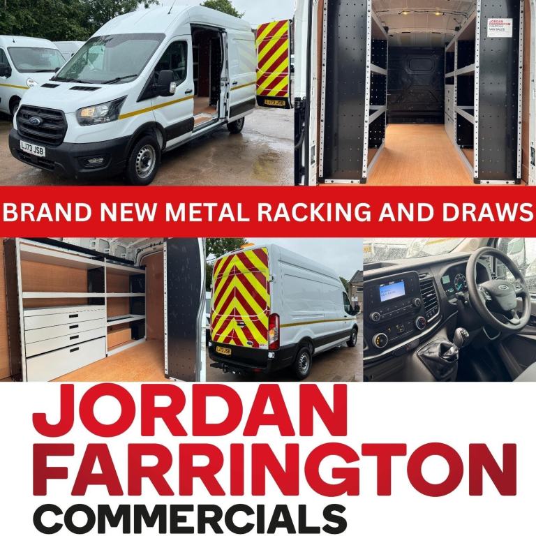 2023 73 reg FORD TRANSIT 350 2.0 RWD L3 H3 UTILITY WORKSHOP VAN*3T TOW CAPACITY*