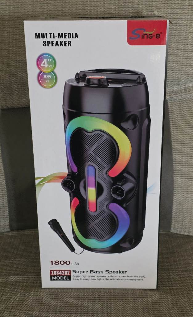        SING-E ZQS4292 Portable Wireless Blue Tooth Speaker