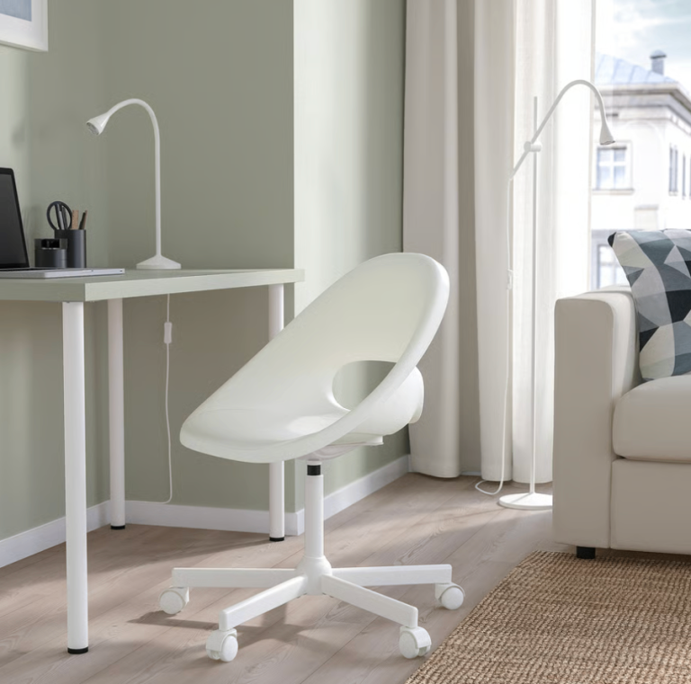 White IKEA Swivel Chair 