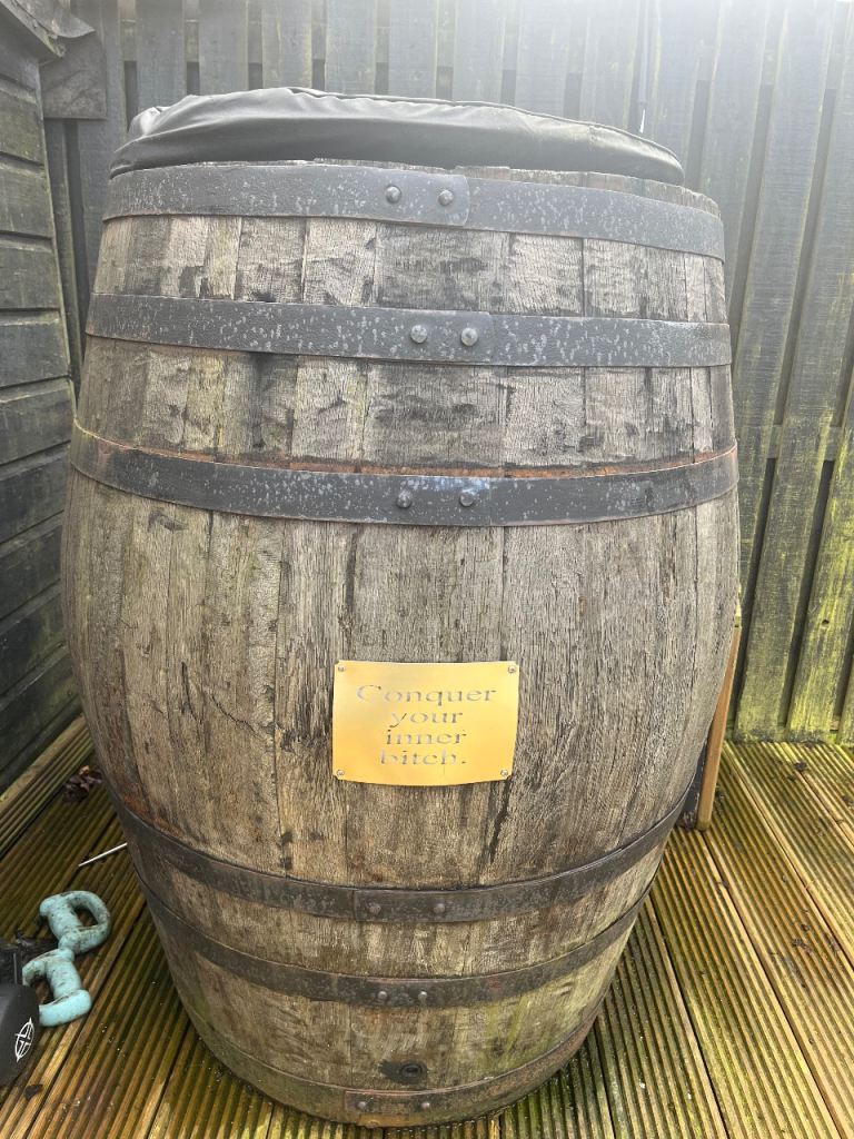 Whiskey Barrel Cold Plunge
