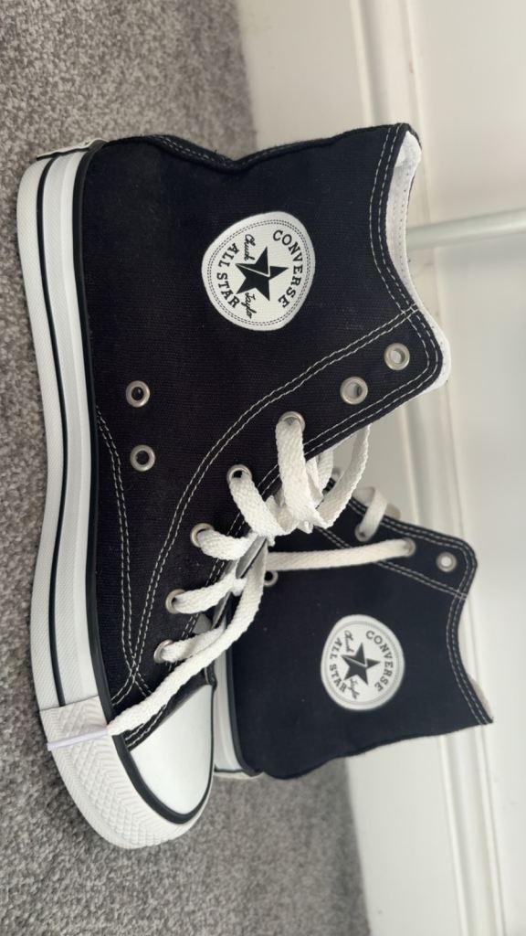 Converse Chuck Taylor All Star High Tops – Black, Size UK 7