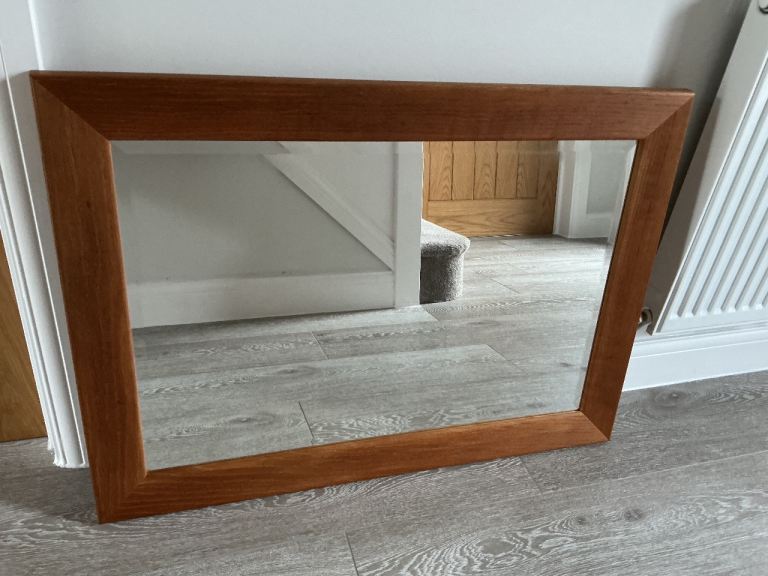 Solid Oak Framed Bevelled Edge Mirror
