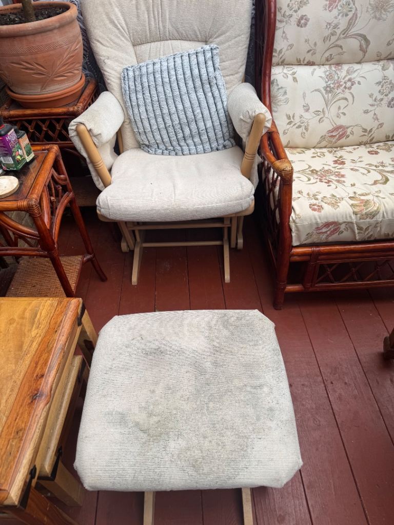 image for Rocking chair and rocking foot stool