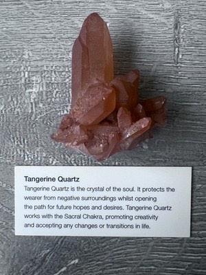 Ethically Sourced Tangerine Quartz Crystal Shard Reiki Infused & Energy Charged