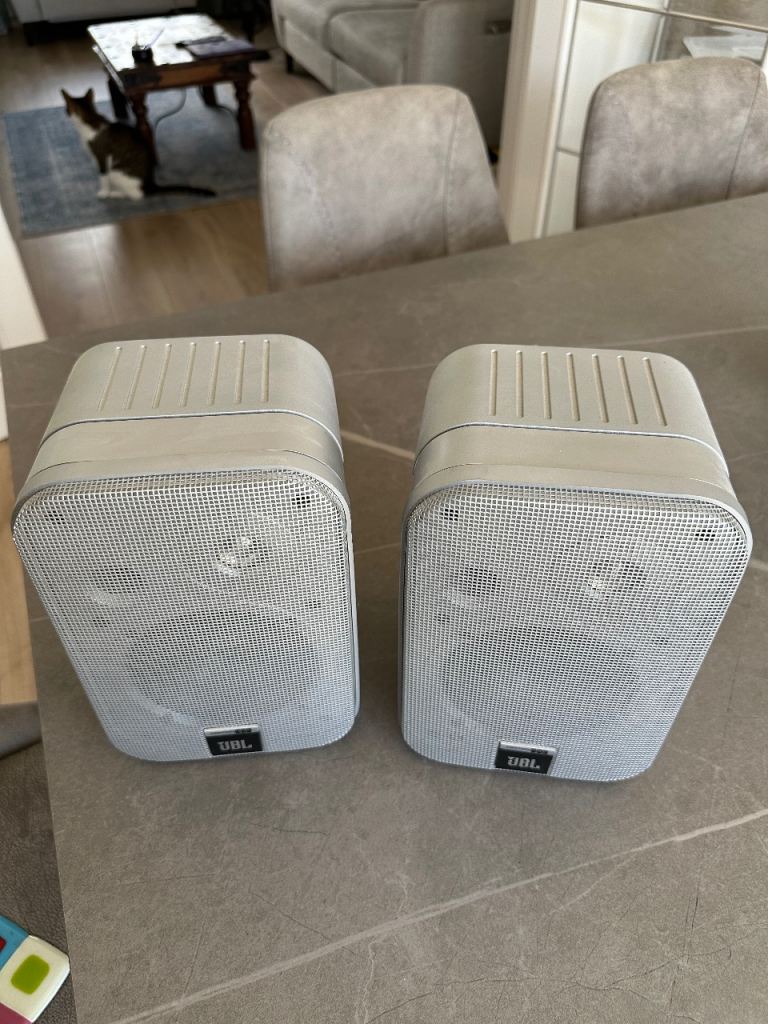 JBL Control One Speakers - Silver, Good Condition