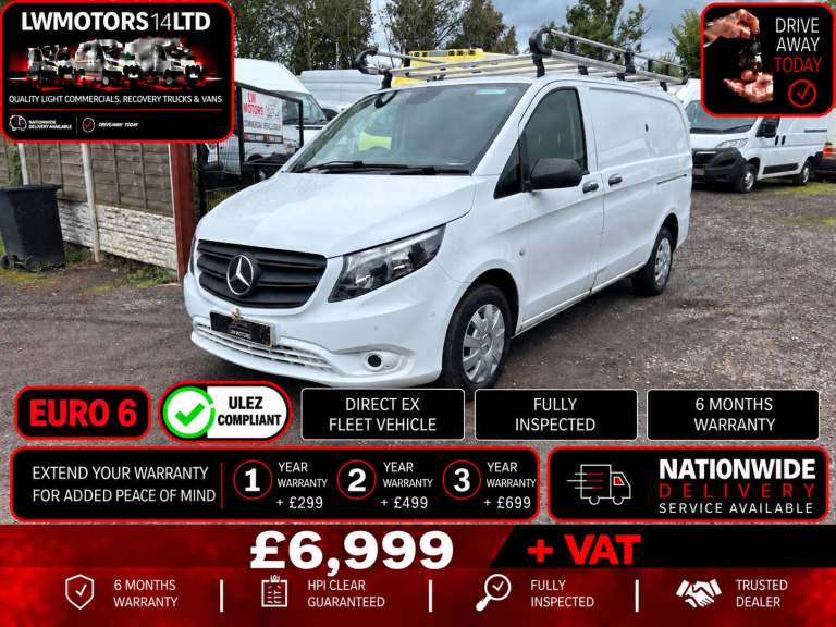 MERCEDES BENZ VITO 114CDI PROGRESSIVE LWB PANEL VAN 2022 22 REG AUTOMATIC