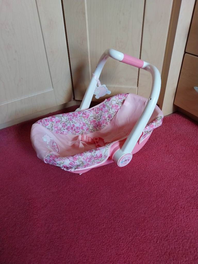 Baby Annabell Doll Car Seat Carrier – Pink, Good Condition