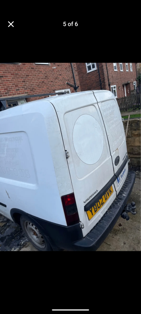 Vauxhall, COMBO, Car Derived Van, 2002, Manual, 1686 (cc)