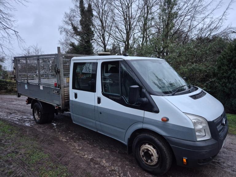 2014 Ford Transit 350 LWB CREW / DOUBLE CAB CAGED TIPPER CHASSIS CAB Diesel Manual