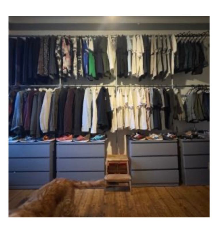Scaffold Style Open Wardrobe / Clothes Rail System – Adjustable