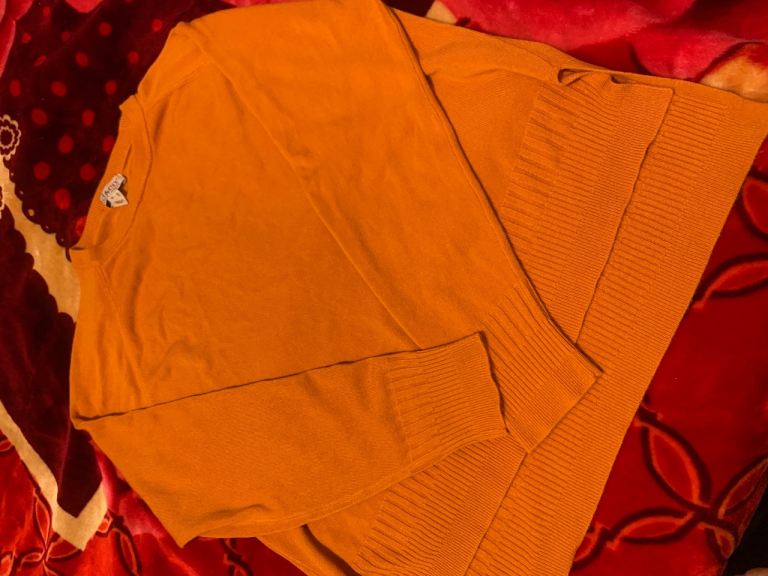 D&Co Denim & Company Orange Jumper, Women's M, Good Condition