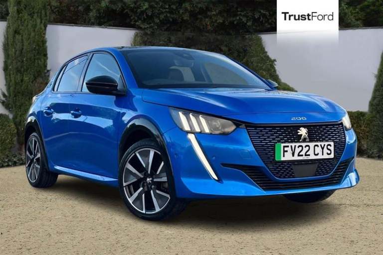 2022 Peugeot 208 100kW GT 50kWh 5dr Auto ** Apple Carplay / Android Auto ** Automatic Hatchback E...
