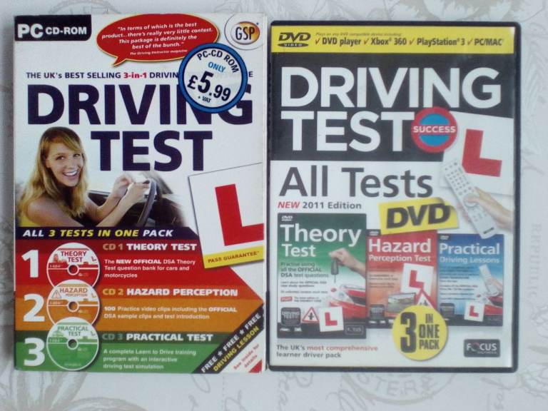 PC CD-ROM Driving Test 3-in-1 - Theory, Hazard, Practical only £5