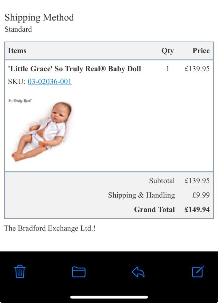 Ashton drake reborn little grace doll