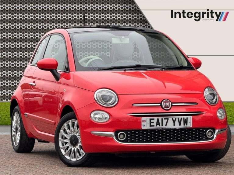 2017 Fiat 500 1.2 Lounge 3dr HATCHBACK PETROL Manual