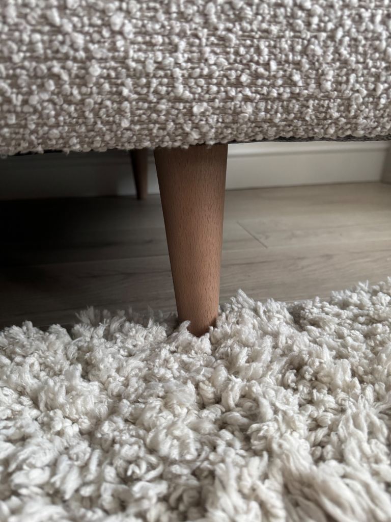 Barker and Stonehouse Levico Snuggler chair boucle mink