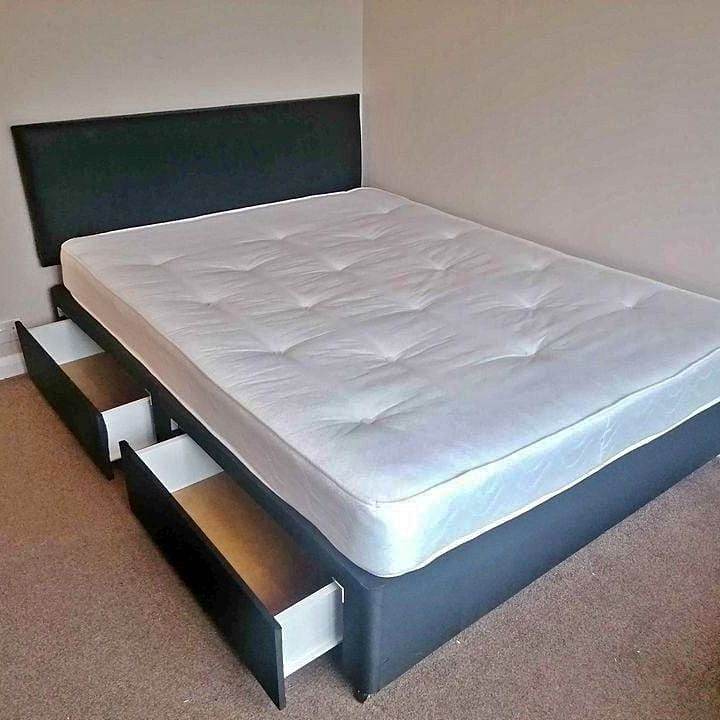 Affordable Double Divan Bedframe-Single Bedbase With Storage