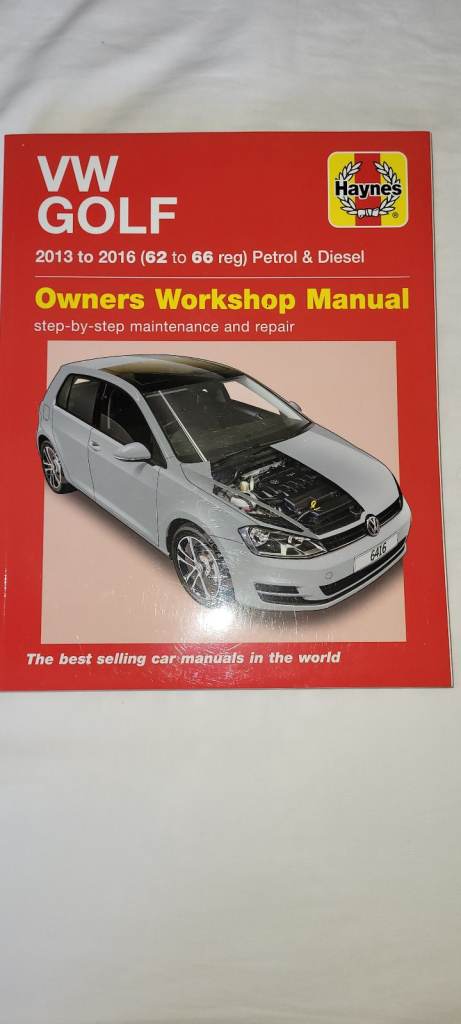 Haynes VW GOLF MK7 PETROL/DIESEL 2013 TO 2016 HAYNES REPAIR MANUAL