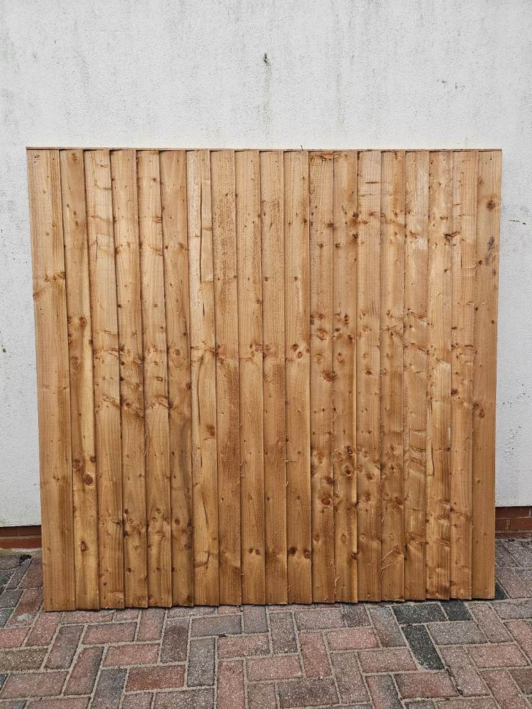 Wooden fence panel