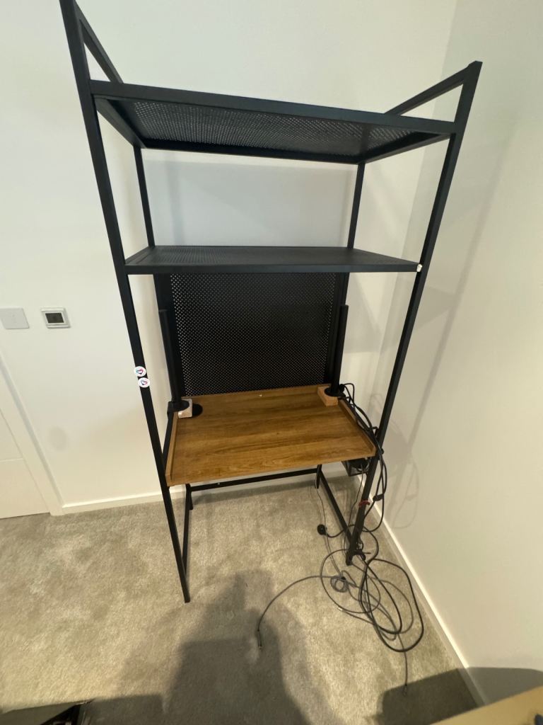 Habitat Turner 2 Shelf Office Desk - Black