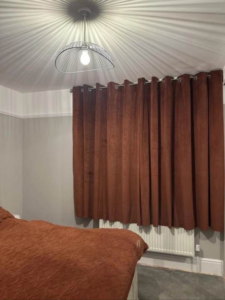 Orange Umber dunelm curtains 