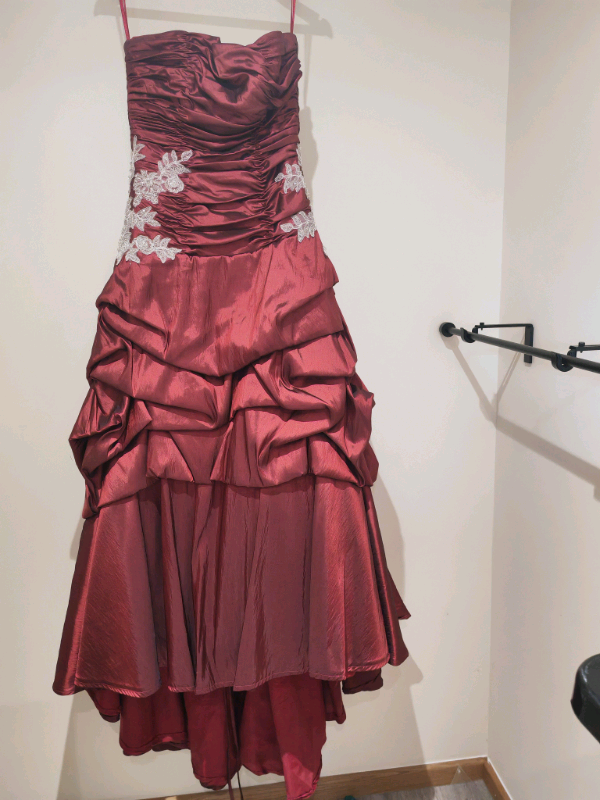 Pure Bridal by Romantica Red Prom Dress or Wedding Dress size 14 