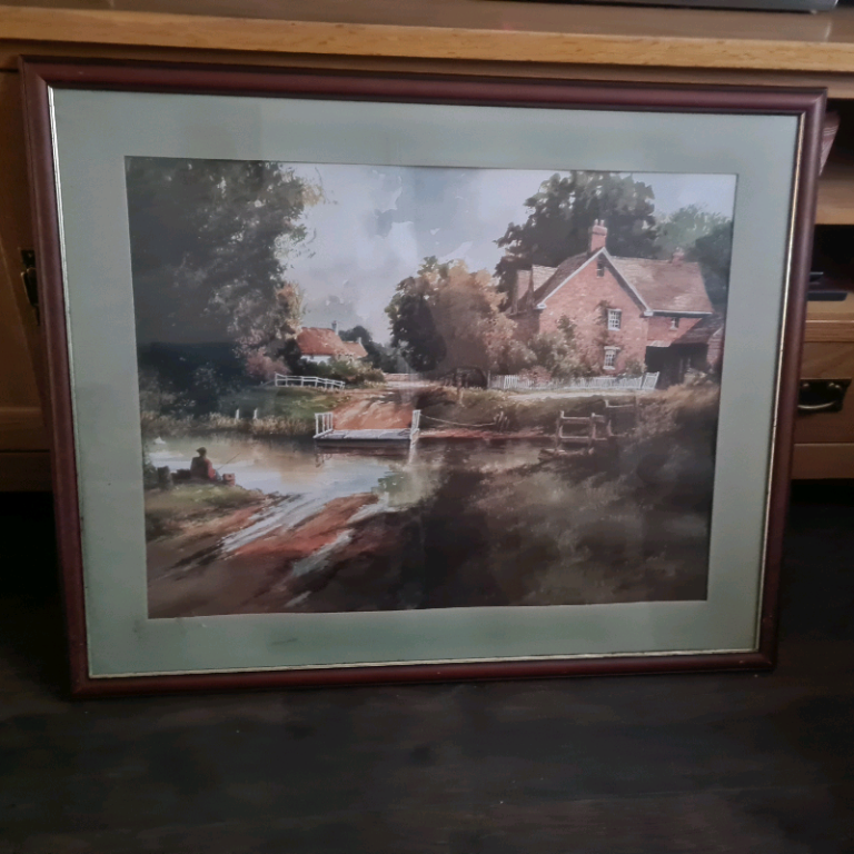 Lovely Quality wooden framed country scenic picture