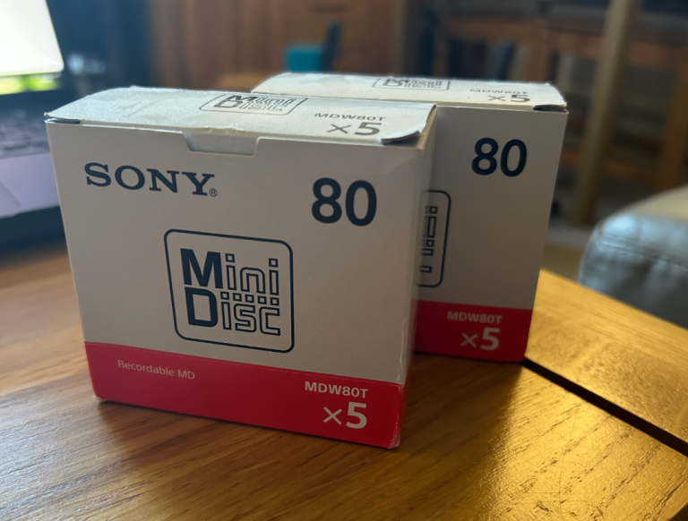 10 x Sony MDW80T Blank Minidiscs