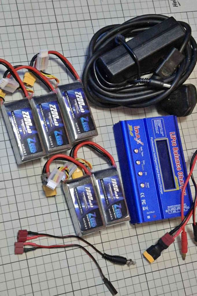 LiPo 3S Batteries + Balance Charger