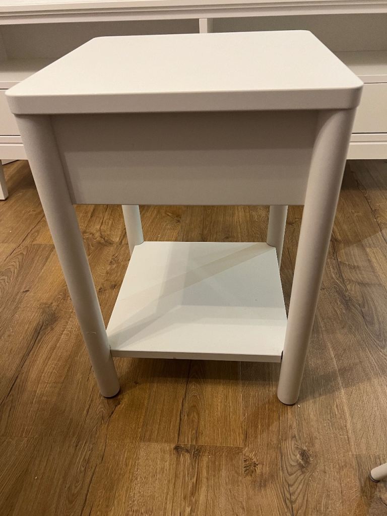 NEW IKEA TONSTAD Bedside Table (Off-White, 40cm × 40cm × 59 cm)