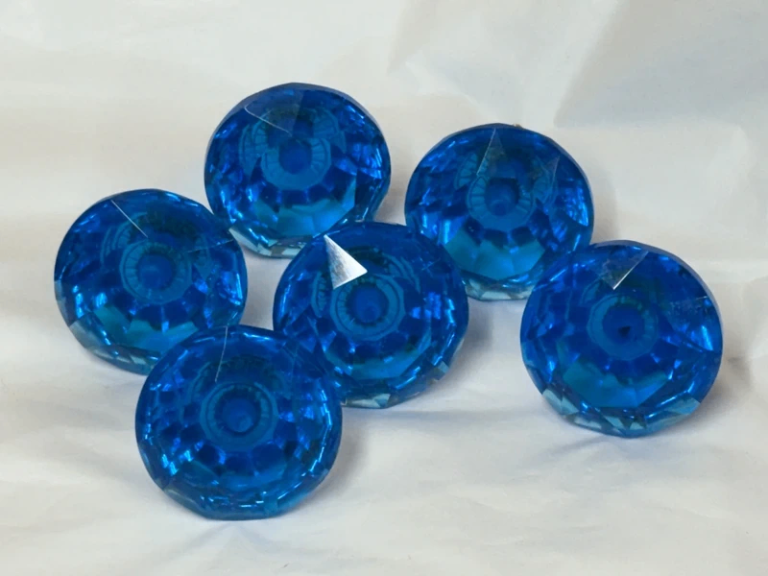 20 x Vintage Dutch Translucent Gem Stone Styled Large Door/Draw/Wardrobe Knobs  